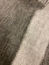 Load image into Gallery viewer, one side dark grey an another side ligth grey, baby alpaca throw. 
